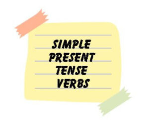 simple present tense verb